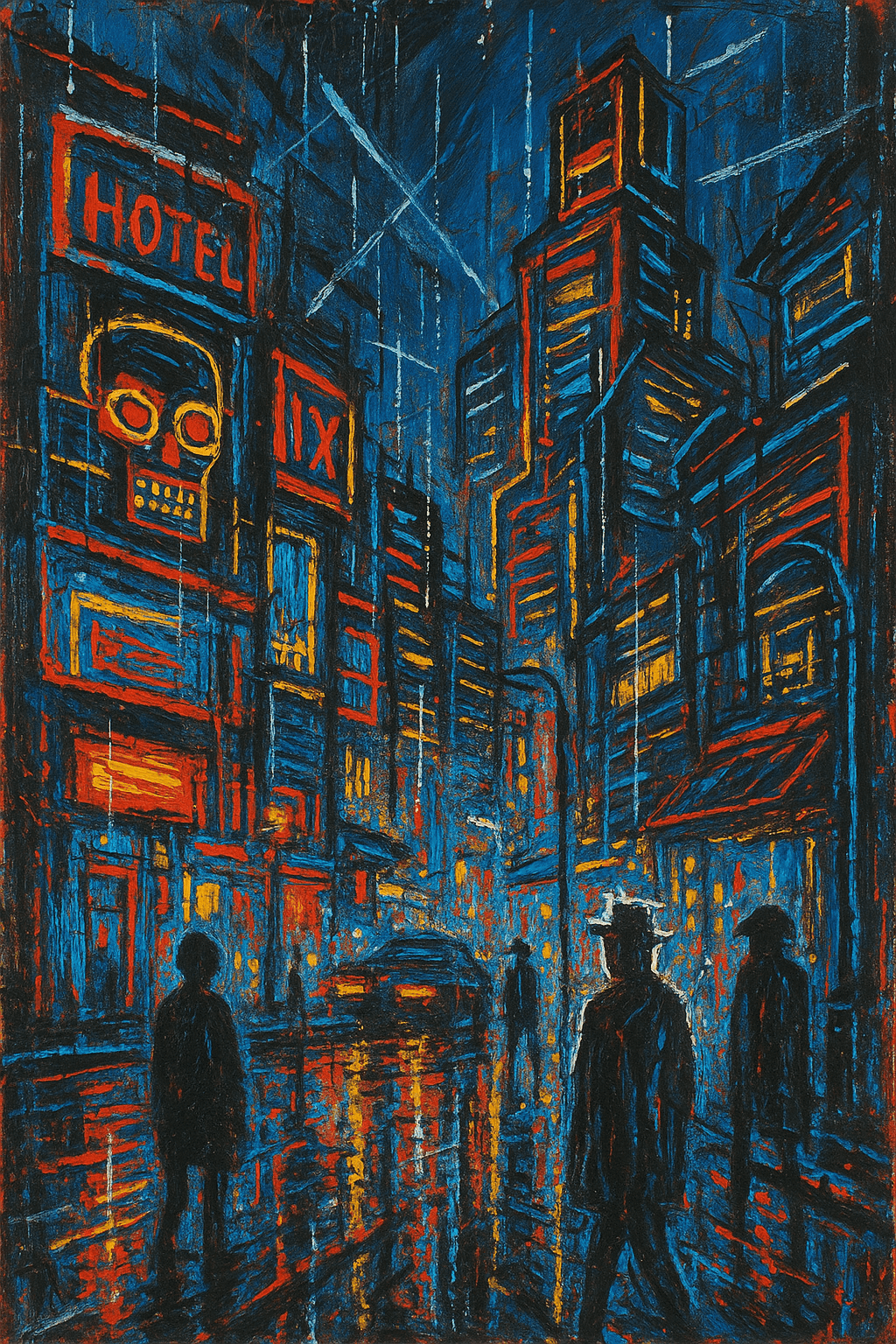 Estilo Basquiat artwork example
