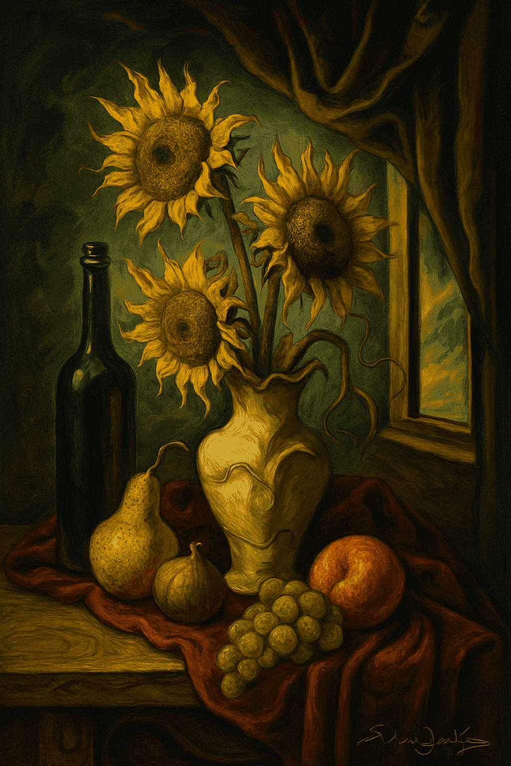 Estilo Salvador Dalí artwork example