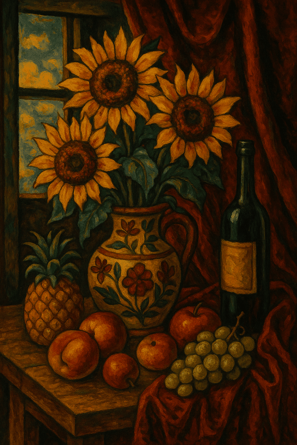 Estilo Frida Kahlo artwork example