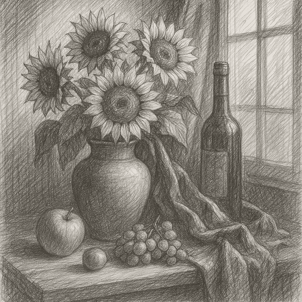 Estilo de Boceto a Lápiz artwork example