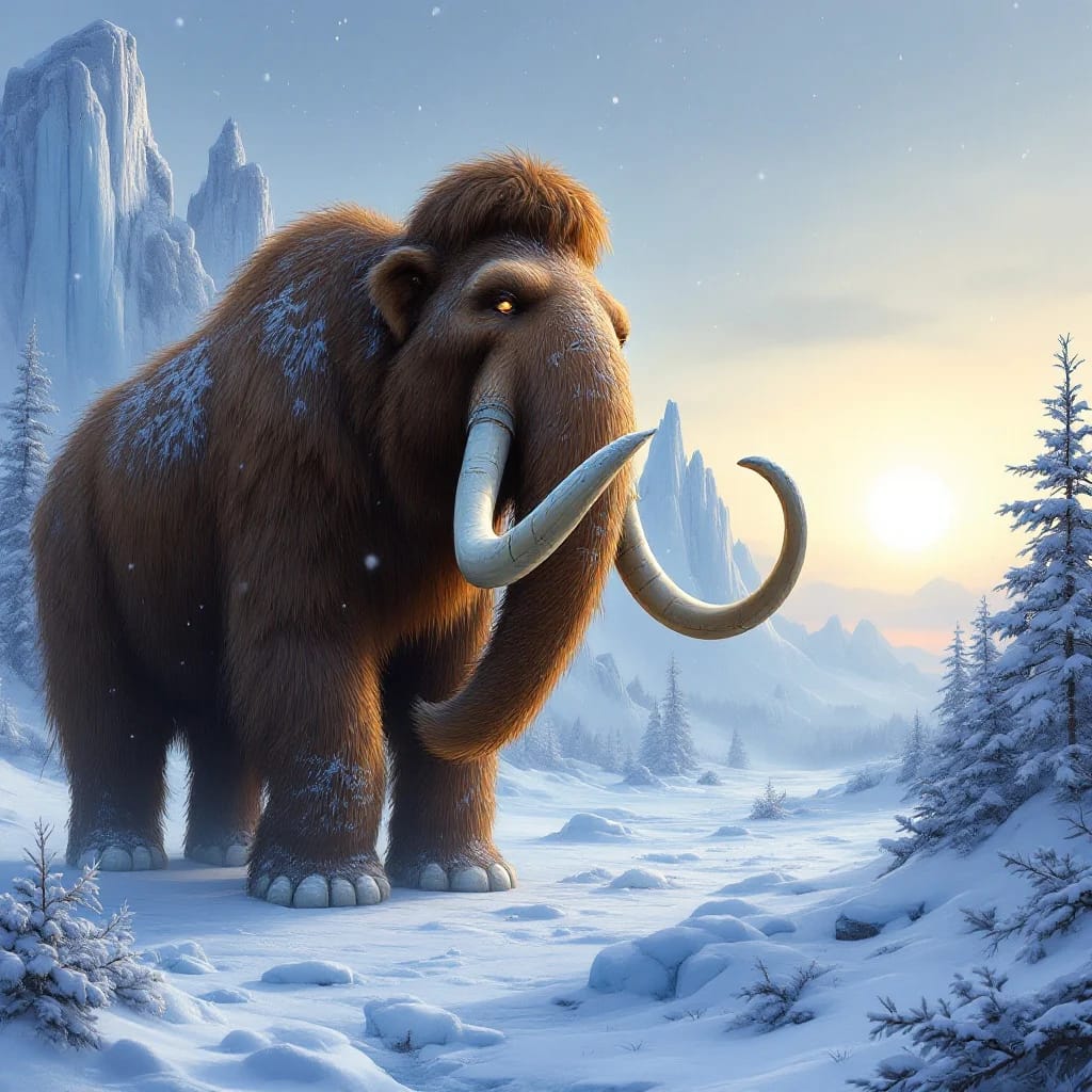 The Majestic Mammoth of the Frozen Wilderness