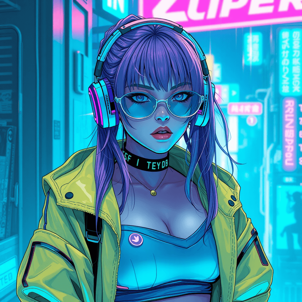 cyberpunk girl artistic 2