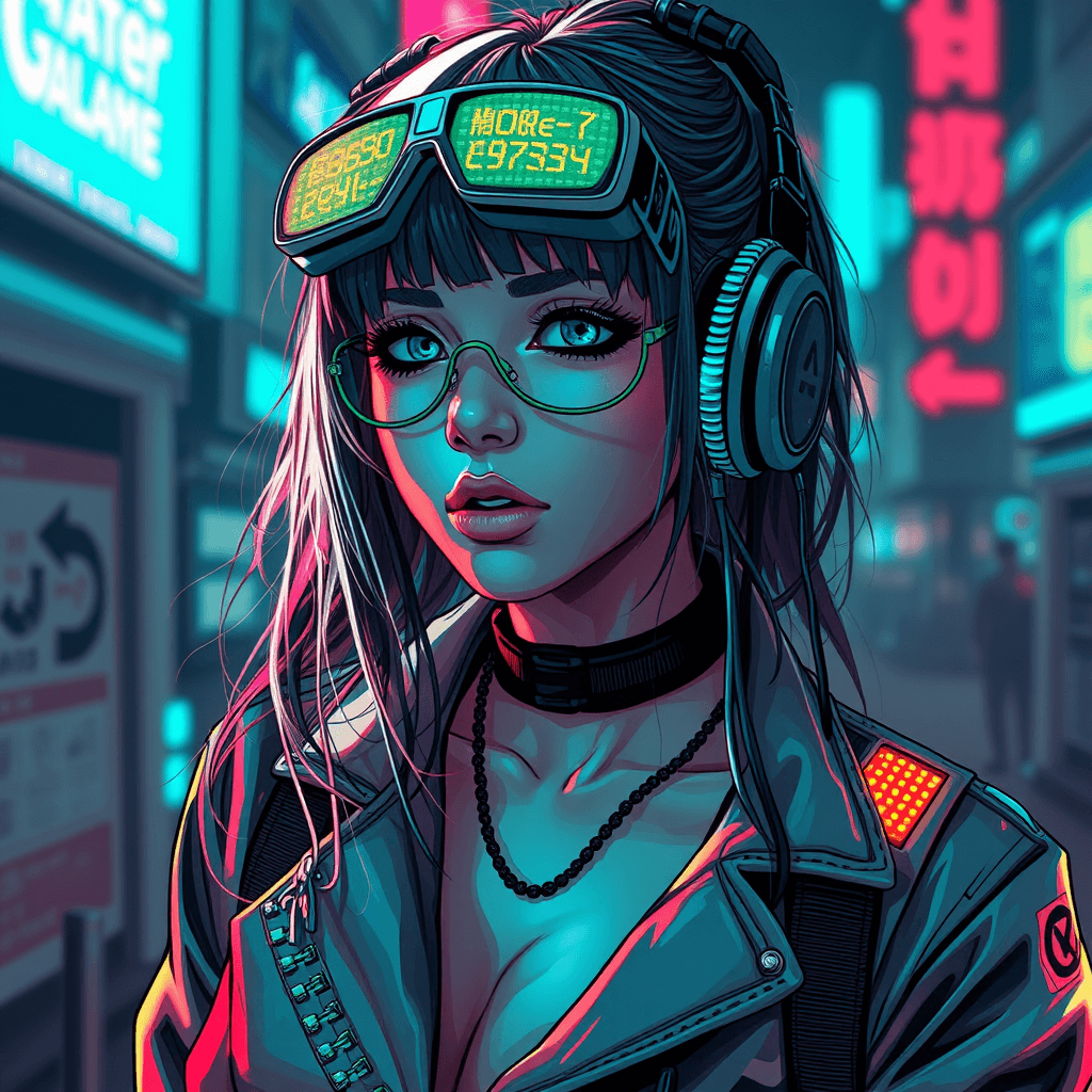 cyberpunk girl artistic 1
