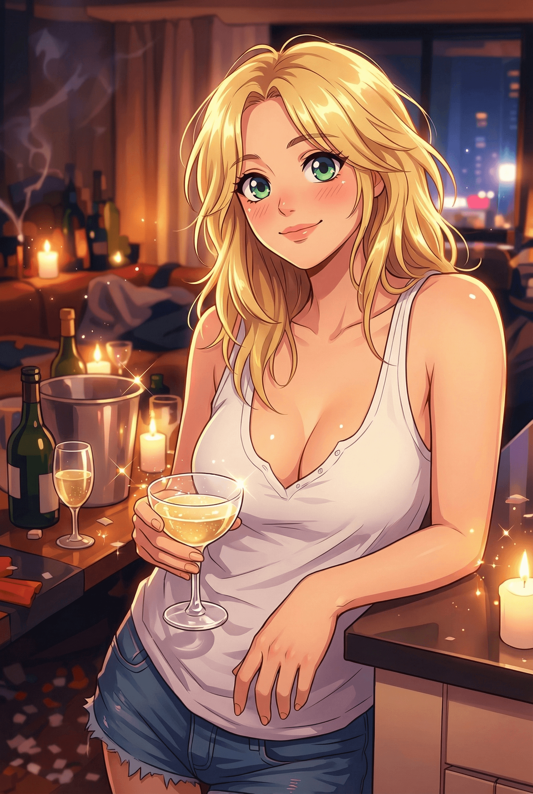 Anime Style AI image: Japanese animation art style with distinctive large eyes, expressive faces, and vibrant colors