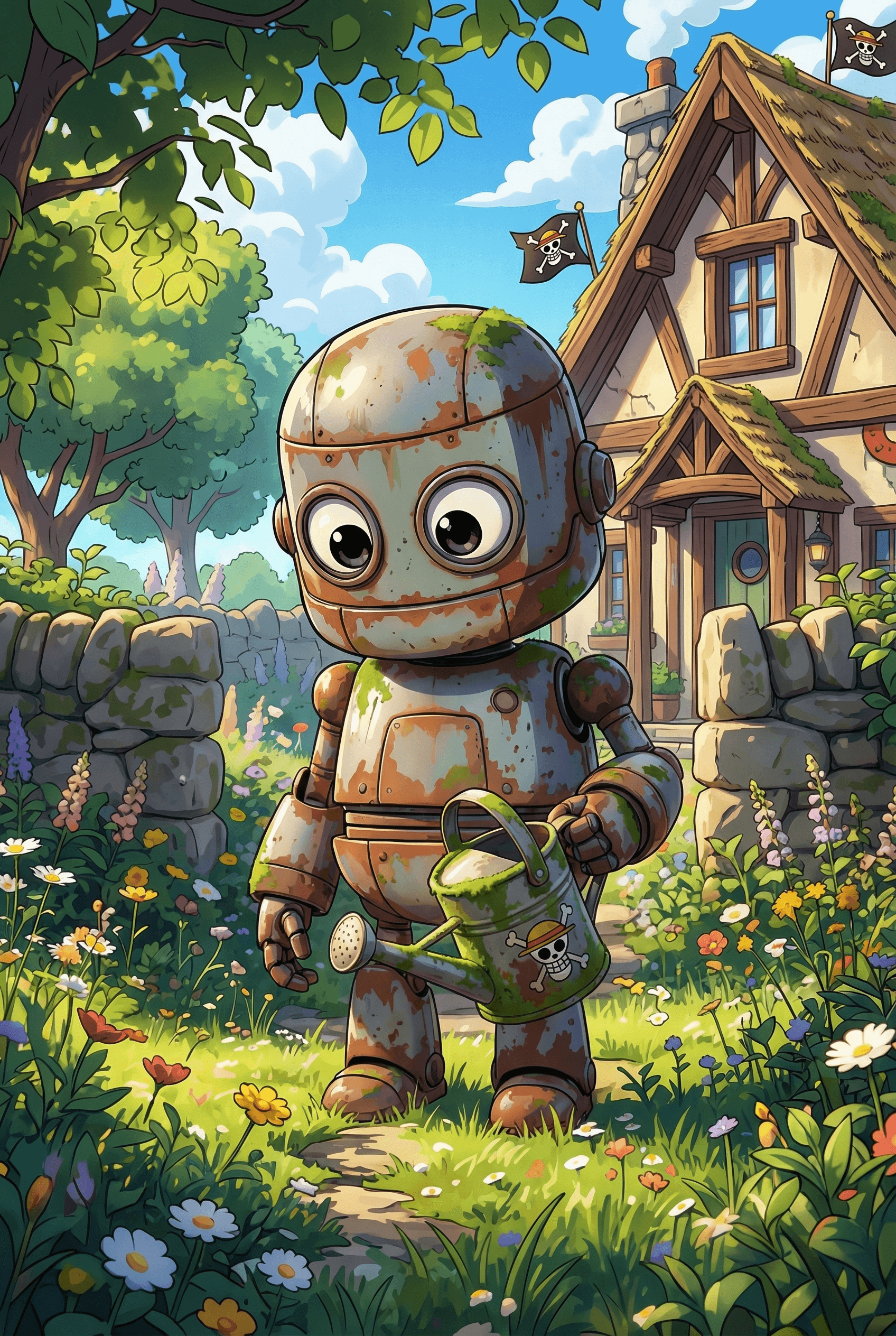 One Piece Style AI image: Create this image in One Piece Style