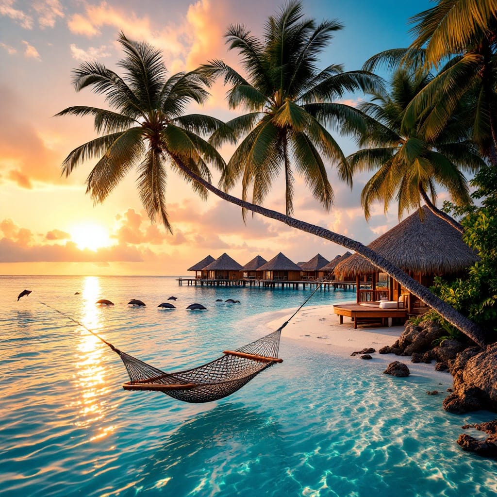 Paradise Beach in the Maldives – Crystal Clear Waters Luxury Escape