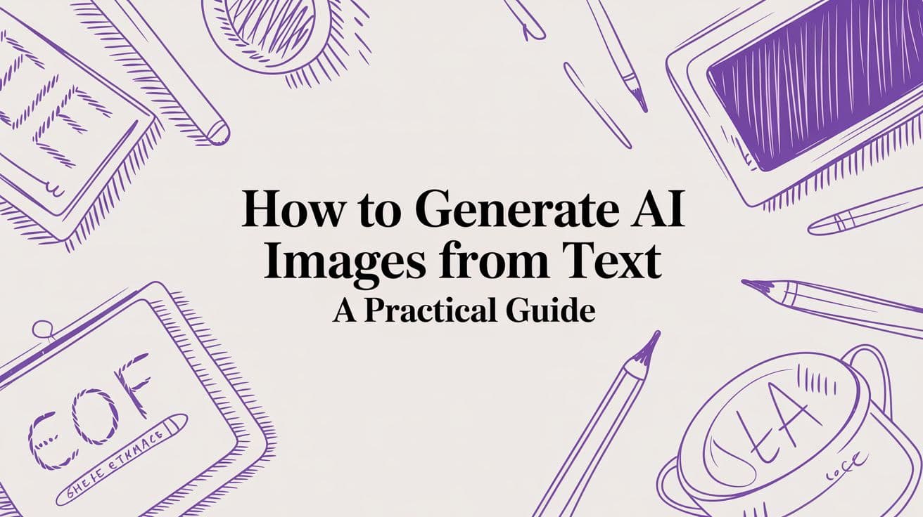 How to Generate AI Images From Text a Practical Guide