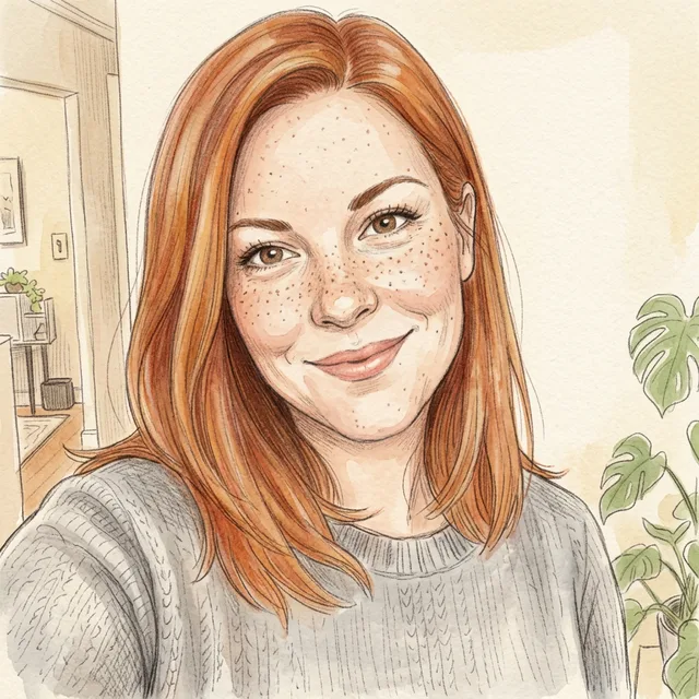 A watercolour storybook illustration of the woman