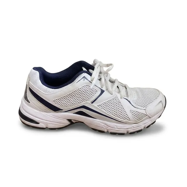 The sneaker edited by Nano Banana 2.1 onto a white background with a soft shadow