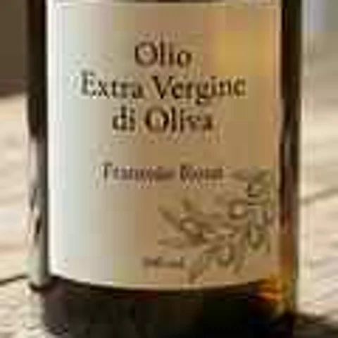 Etichetta di una bottiglia d’olio: Partenza (512 px, ingrandita)
