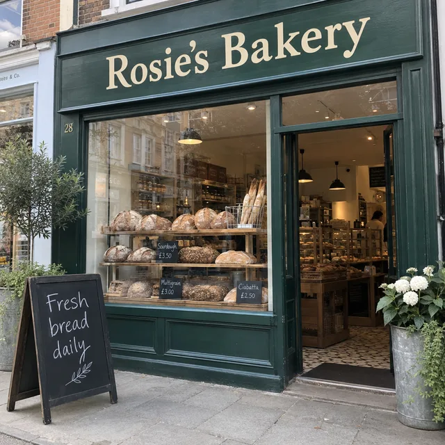 The same bakery front before it was blurred